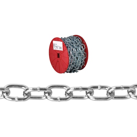 Baron Baron 50 ft. Passing Link Carbon Steel Chain 0.18 in. D X 50 ft. L 7592